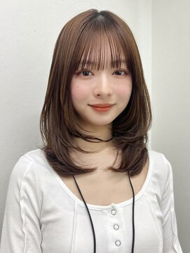 ガーデン 渋谷(GARDEN) 小顔に見せるヘア/オリーブグレー/ココアベージュ/レイヤー