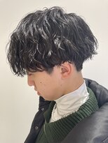 アッシュ 浦安店(Ash)&nbsp;波巻きスパイラルパーマ前下がり刈り上げマッシュ