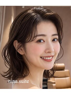 ヘッドスパ/頭浸浴/増毛/エクステ nina.suite【4/9 NEWOPEN(予定)】 【ふんわりシルエット】大人女性のボリュームショート