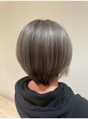 20代30代40代大人可愛いアッシュシルバージュ（3）