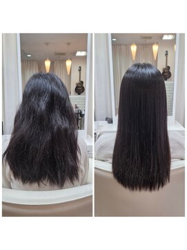 ウィズヘアー 東原店(Wiz hair) 縮毛矯正ビフォーアフター
