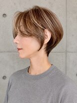 アル あびこ(aru.) 【大人洗練】ハイライト×ベリーショートで叶える立体感と透明感
