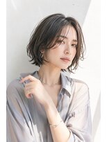 アッシュ 学芸大学店(Ash)&nbsp;ショートボブ/大人女性/ナチュラルグレー/白髪ぼかし/脱白髪染め