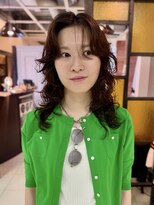 バム 名古屋栄店(BAMM)&nbsp;ミディアムレイヤーにデジタルパーマ【坂根】
