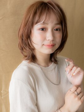 カバーヘア イヴ 戸頭店(COVER HAIR EVE) モカブラウンブリーチなしハッシュウルフクラゲヘア30代Te2戸頭