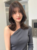 Valone Tokyo レイヤーカット/韓国ヘア/髪質改善【12/1NEW OPEN（予定）】&nbsp;ba1826__ヘーゼル韓国ミディアムレイヤー髪質改善レイヤーカット