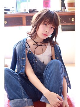 シエナ 渋谷(Siena) siena カジュアル外ハネボブxアイスベージュ