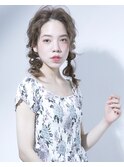 大人ガーリーなおさげスタイル☆