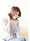 【ohana/表参道】グレージュナチュラルストレートのモテ髪