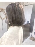 【Marl】グレージュカラーのシンプルボブ♪