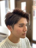 グラスヘア 流川店(Grass Hair) 七三アップバングマッシュ