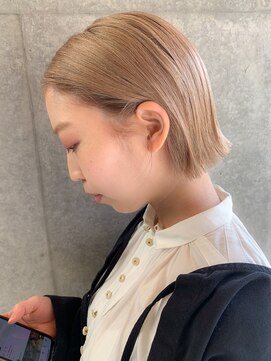 ヴェルダ 池袋店(verda) ケアブリーチでミルクティーグレージュ＊fukuda