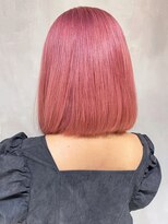 アルバム 池袋(ALBUM) ピンクボブ_外ハネボブセクションカラーペールベージュ_ba396553