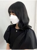 ブラックアッシュ_チェリーブラウンフェミニンロング_ba345511