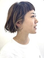 ヴォロンテ(volonte)&nbsp;グラデーションボブ／バレイヤージュカラー／ブリーチカラー