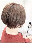 大人ショートボブハンサムショート/丸みショート