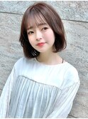 韓国ボブ　小顔カット　タンバルモリ　顔周りレイヤー