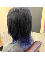 ビー オン ディー ヘア 池袋(BonD hair)&nbsp;ウルフで裾グラブルーパープル【池袋/髪質改善/ハイライト】