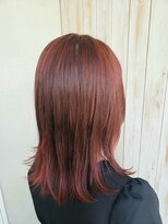 ルシード スタイル オルガ(LUCIDO STYLE Orga)&nbsp;10代20代 ブリーチなし ブラッドオレンジカラー