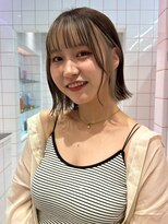 ロンドルーチェ 心斎橋(Lond luce)&nbsp;ダークアッシュ/ミディアムレイヤーカット［髪質改善/縮毛矯正］