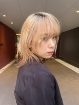 ロンドシェリ 仙台(Lond Cheri)&nbsp;ケアブリーチ　ハイトーン　ダブルカラー　髪質改善　ベージュ