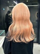 ソル ジングウマエ(SOL JINGUMAE)&nbsp;オレンジベージュダブルカラーインナーカラーケアブリーチ20代