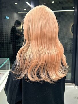 ソル ジングウマエ(SOL JINGUMAE) オレンジベージュダブルカラーインナーカラーケアブリーチ20代