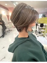 リップス デリコ(LIPS derico)&nbsp;【白髪ぼかしハイライト】　 施術前の写真は右にスワイプ