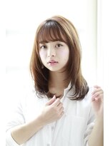 グリッター 仙台中央店(GRITTERs)&nbsp;★20代30代40代オリーブベージュレイヤーカットセミディ