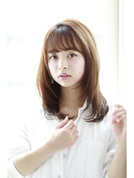 グリッター 仙台中央店(GRITTERs) ★20代30代40代オリーブベージュレイヤーカットセミディ