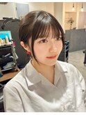 最近多い軽めの姫カットと前髪