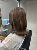 レイヤーぱっつん前髪ステップボーンカットシルキー船橋/韓国