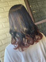 リー 東三国(Lee)&nbsp;ミディアム×オレンジブラウングラデ