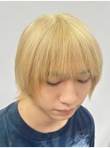 抜きっぱなし風ブランドカラー《メンズカラー/メンズカット》