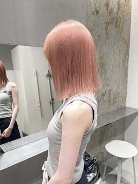 ソル 栄矢場町(SOL) ピンクオレンジ/オレンジカラー/ピンクカラー/切りっぱなしボブ