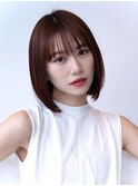 くびれミディ　前髪　イメチェン　ひし形　20代30代大人かわいい