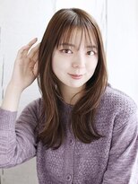 ヘアメイク ナル(hair make nalu)&nbsp;シースルーバングのヨシンモリスタイル