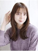 シースルーバングのヨシンモリスタイル