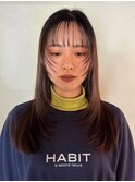 【徳岡】シャギーレイヤー　ミディアムレイヤー顔周りレイヤー
