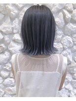 モアナ バイ ヘッドライト うるま店(Moana by HEADLIGHT)&nbsp;Moana【うるま】#外はねボブ#ネイビー#バレイヤージュ#髪質改善