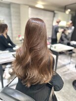 アクション 心斎橋店(ACTION)&nbsp;20代30代レイヤーカット　ロングヘア　くすみベージュ