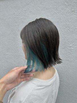 ネオ(neo.) ツートーンカラー/イヤリングカラー/ターコイズ