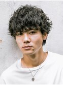 メンズマッシュシャドウパーマ