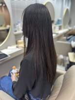 アオ 花咲町(a-o)&nbsp;暗髪ロングヘアストレート♪