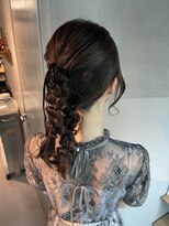 【ダブルポニーテール】結婚式/浴衣/銀座/ヘアセット/アレンジ