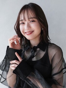 シオン(shion) 韓国ヘア顔周りレイヤーくびれヘアくびれミディ_F0570