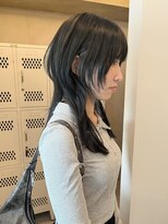 アンフェインド02(UNFEIGNED 02)&nbsp;黒髪カタログ/クラゲヘアー/オリーブグレー/小顔/名駅/伏見/栄