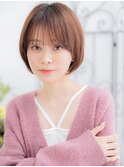 浦和/髪質改善/ペールオレンジ×小顔ボブレイヤーショートg