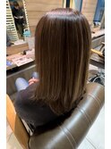 30代大人キレイストレートロングボブスタイル