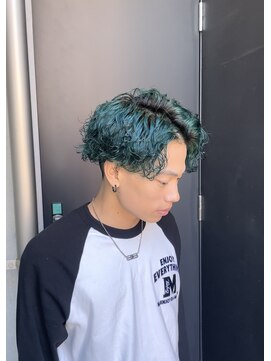 メンズブリーチパーマ